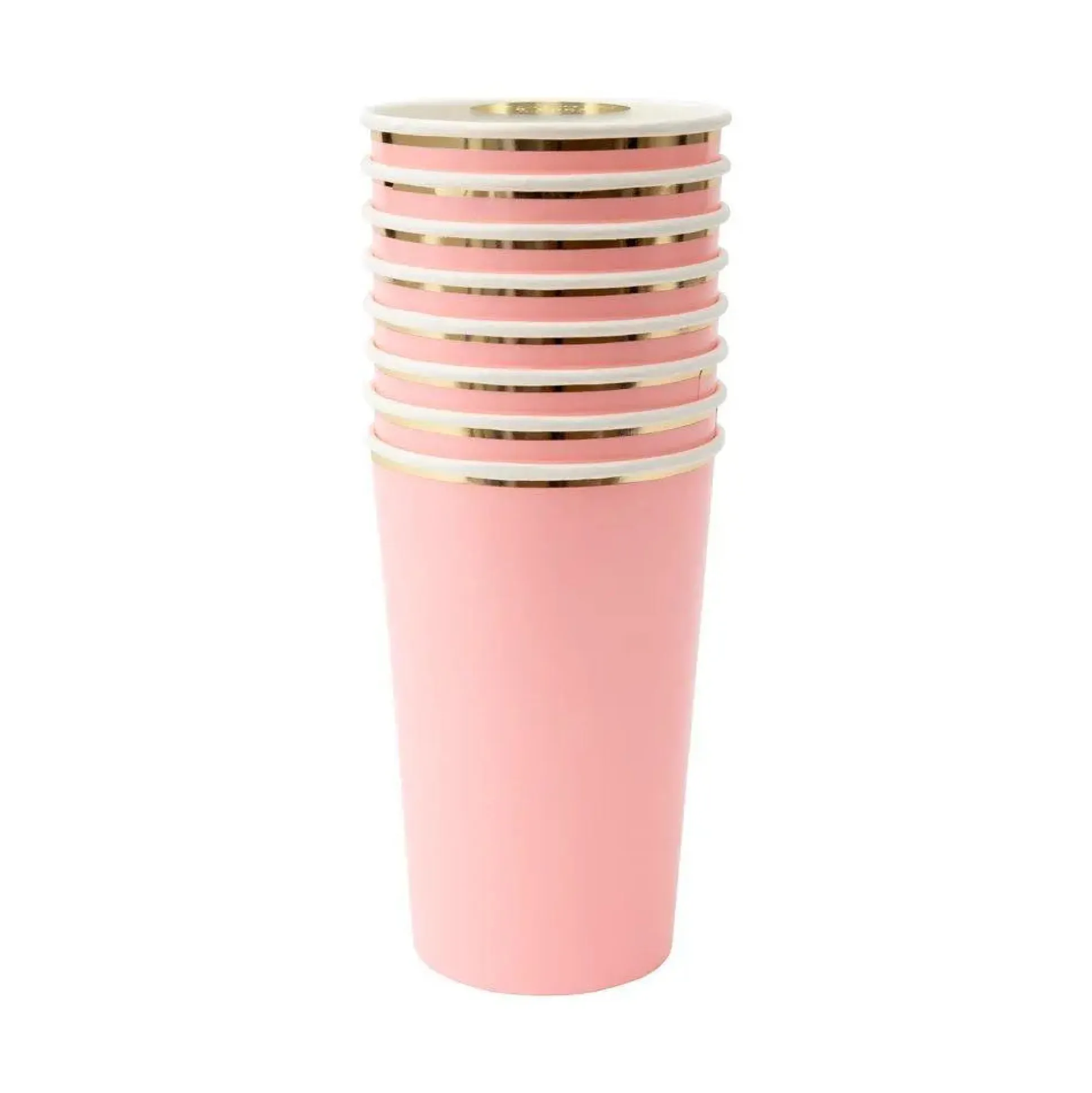 Neon Coral Highball Cups