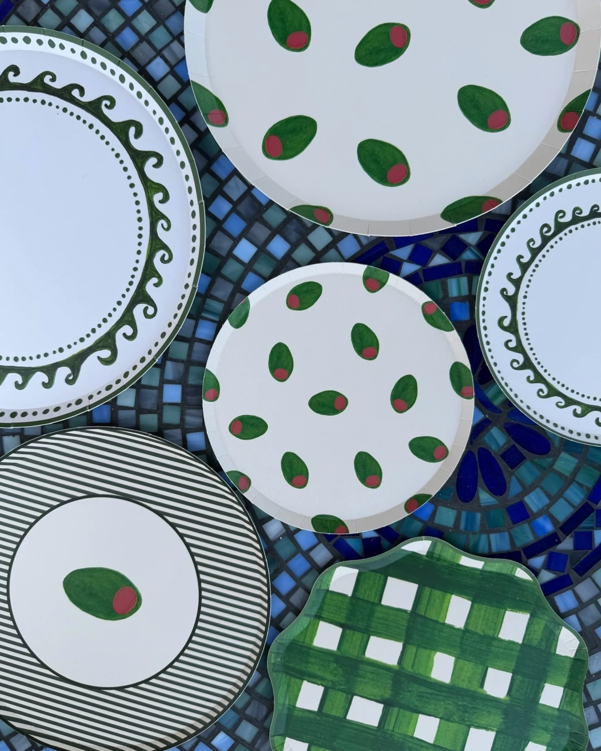 Nightcap Appetizer Plate Set - set of 12
