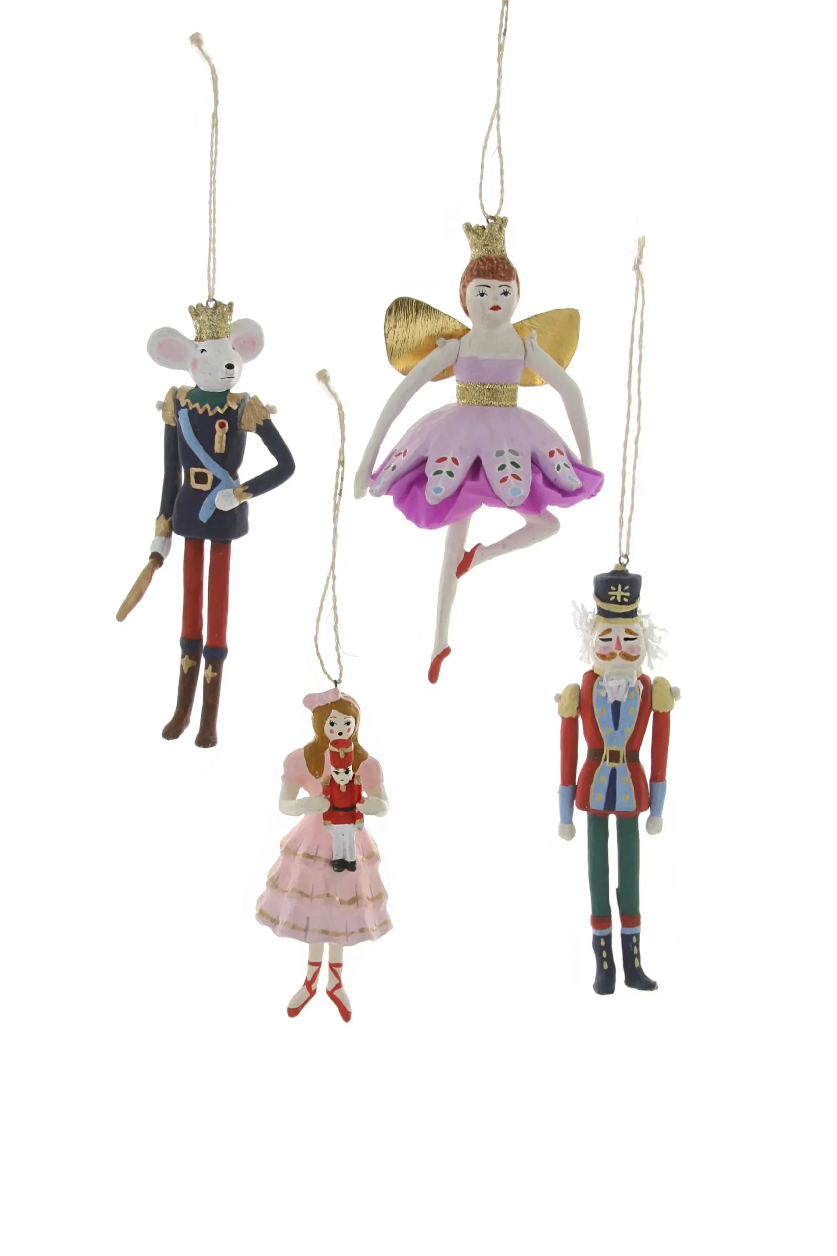 Nutcracker Ornaments, Set of 8
