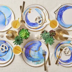 Ocean Watercolor Large Plates, 10 per pack