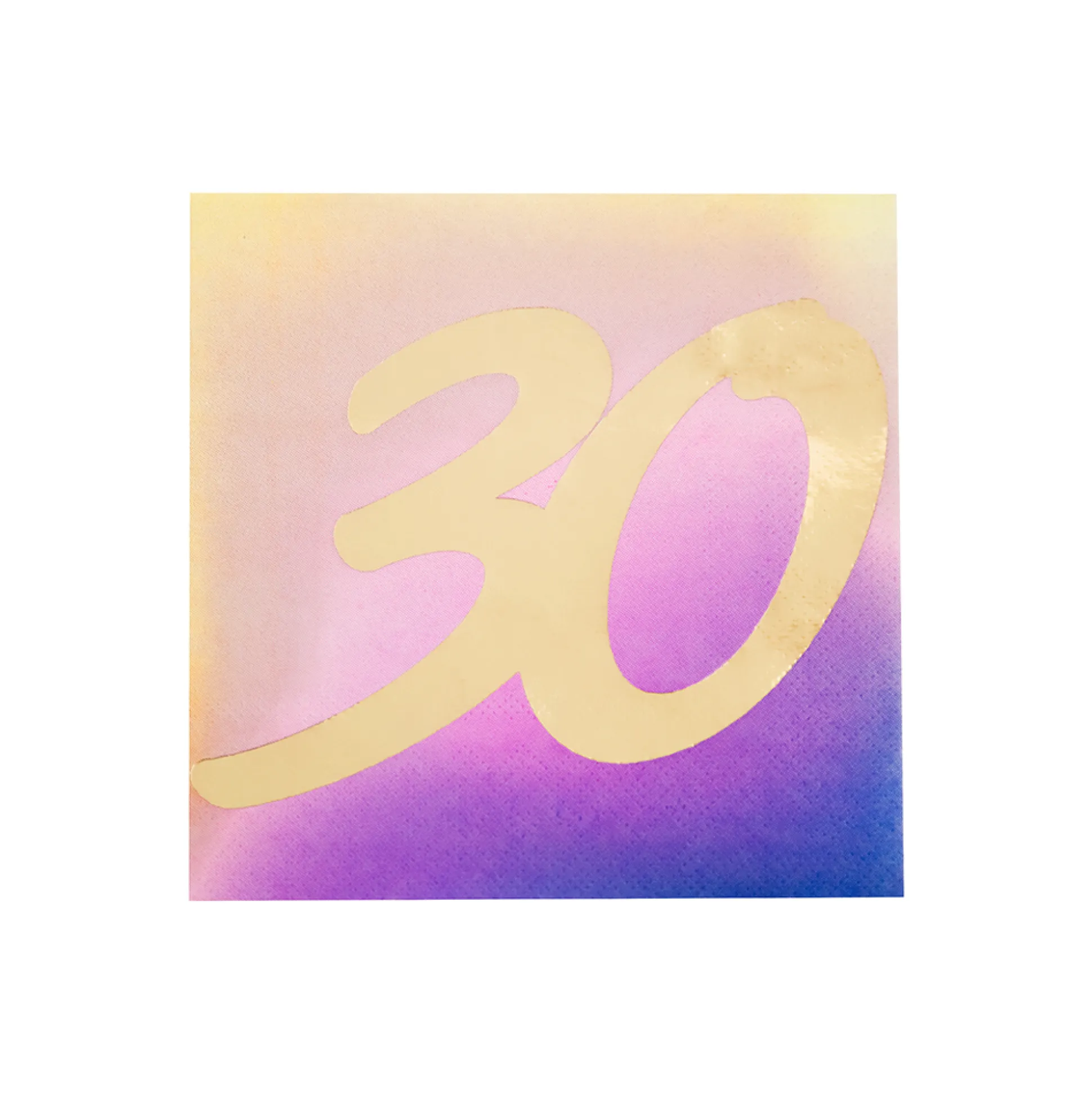 30 Ombre Cocktail Napkins, Pack of 20