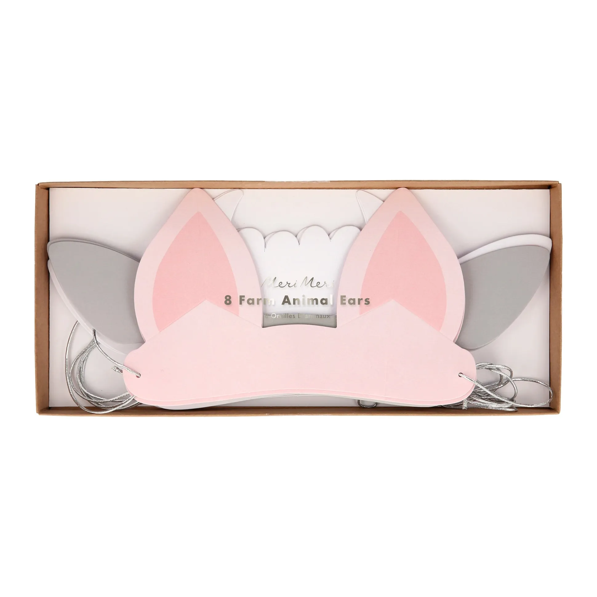 On The Farm Animal Ears, Pack of 8