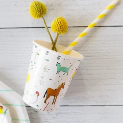 On the Farm 9 oz Cups, Pack of 8