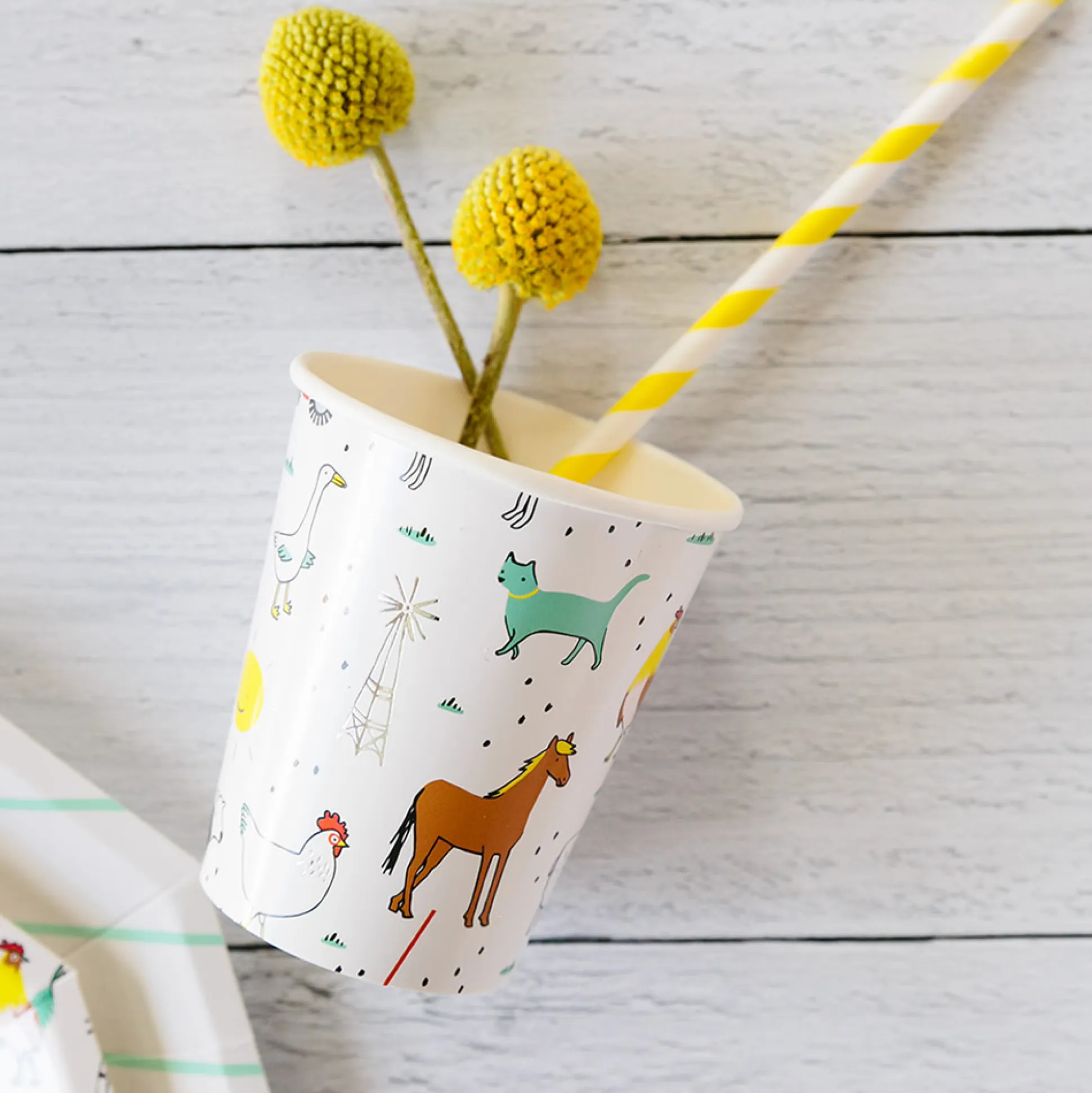 On the Farm 9 oz Cups, Pack of 8