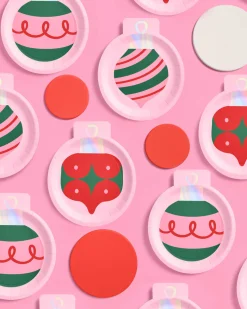 Ornament Plates - 24 paper plates