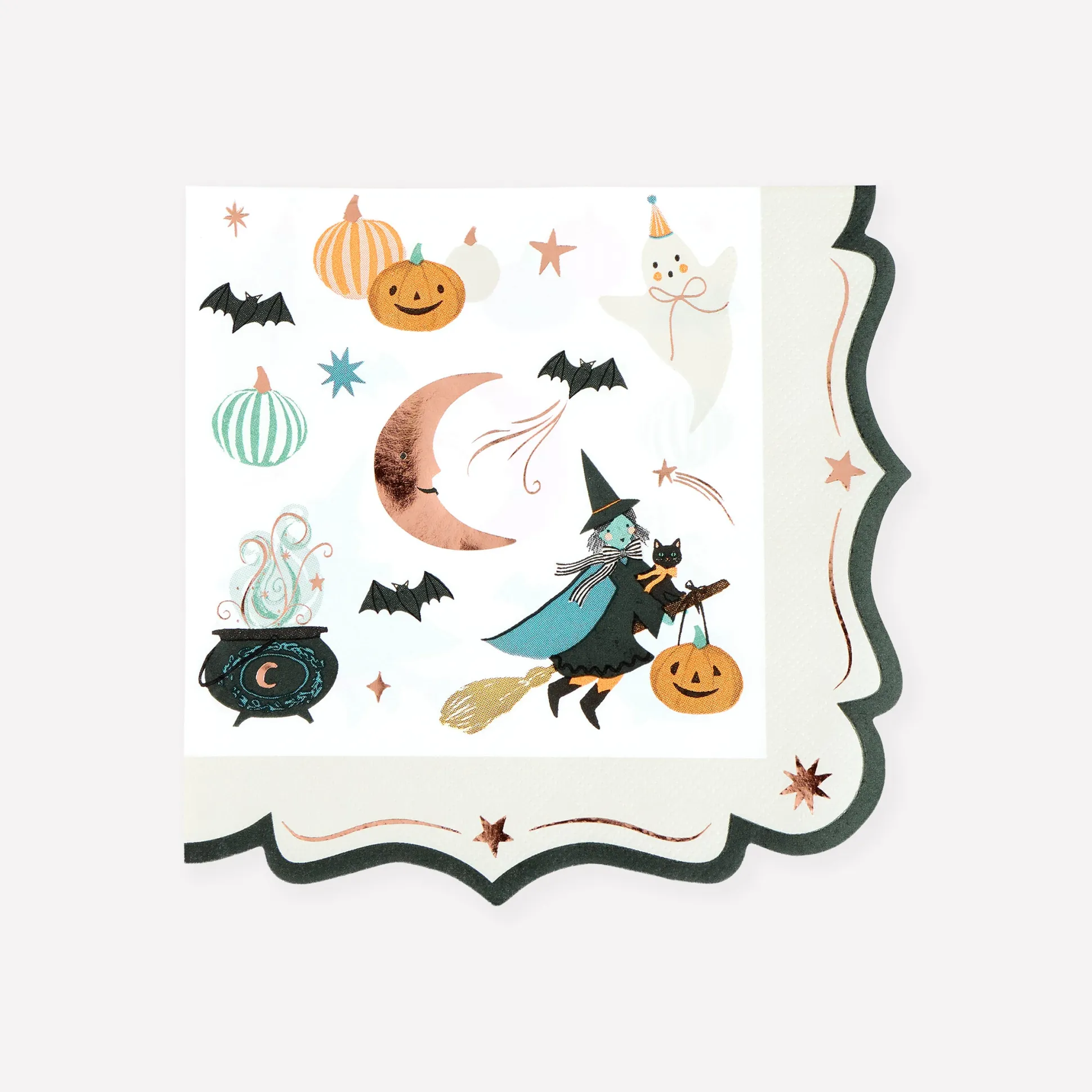 Ornate Edge Halloween Large Napkins (x 16)