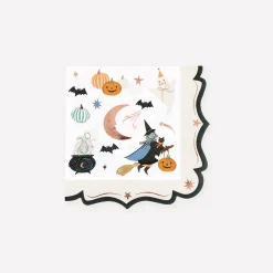 Ornate Edge Halloween Small Napkins (x 16)