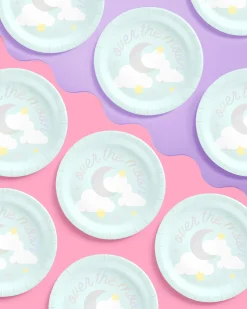 Over the Moon Plates - 25 paper plates