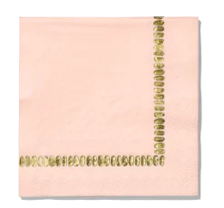 Pale Pink Brushstroke Cocktail Napkins (25 per pack)