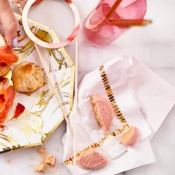 Pale Pink Brushstroke Cocktail Napkins (25 per pack)