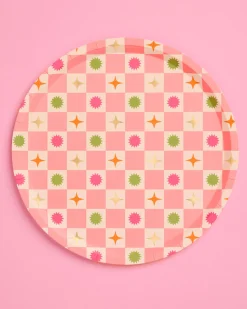 Palm Royale Plates - 32 paper plates, 2 sizes