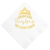 Party Princess Custom Napkin, Gold Foil