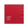 Pasta Party 'Cin Cin' Napkin, White Foil
