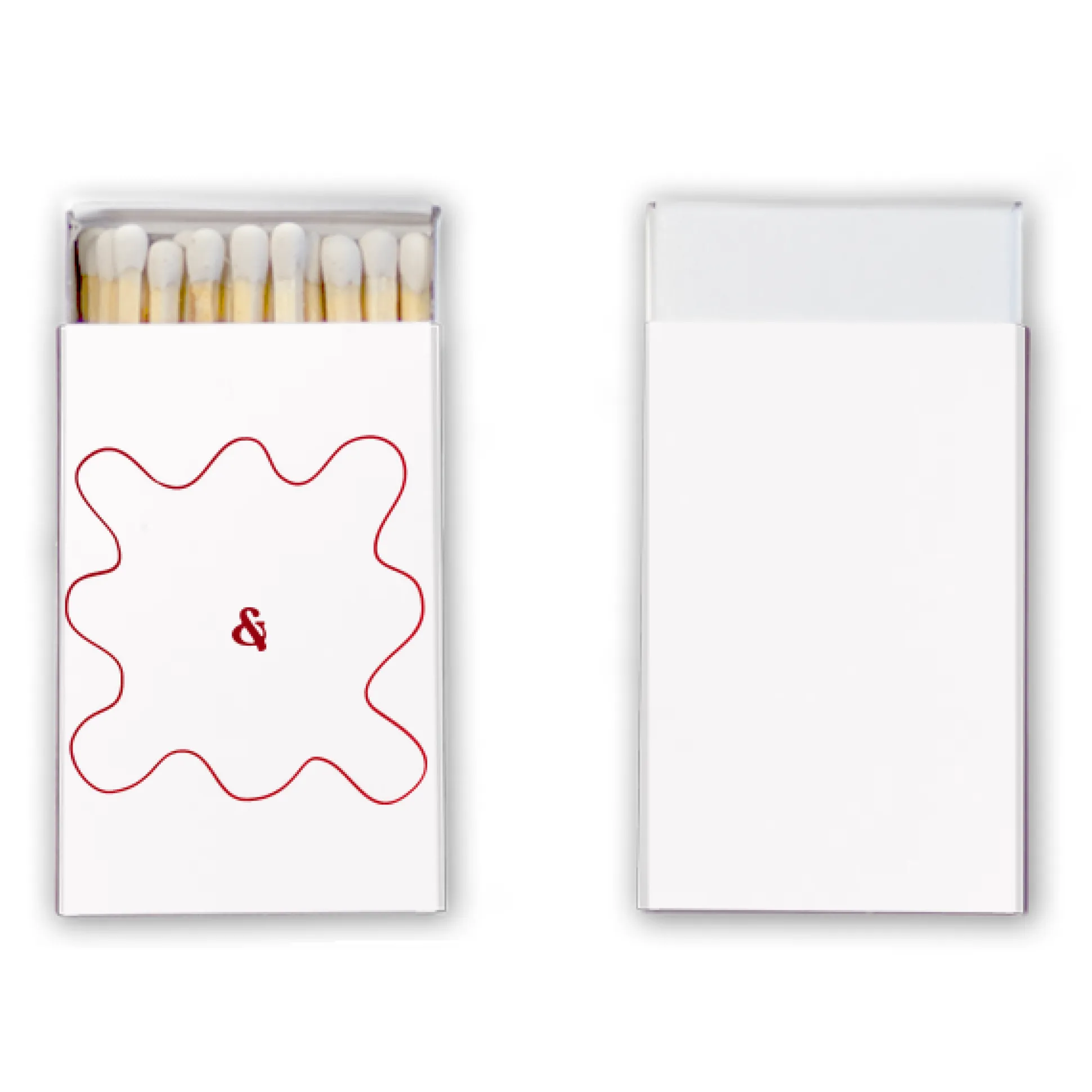 Pasta Party Custom Matchboxes, Red Foil