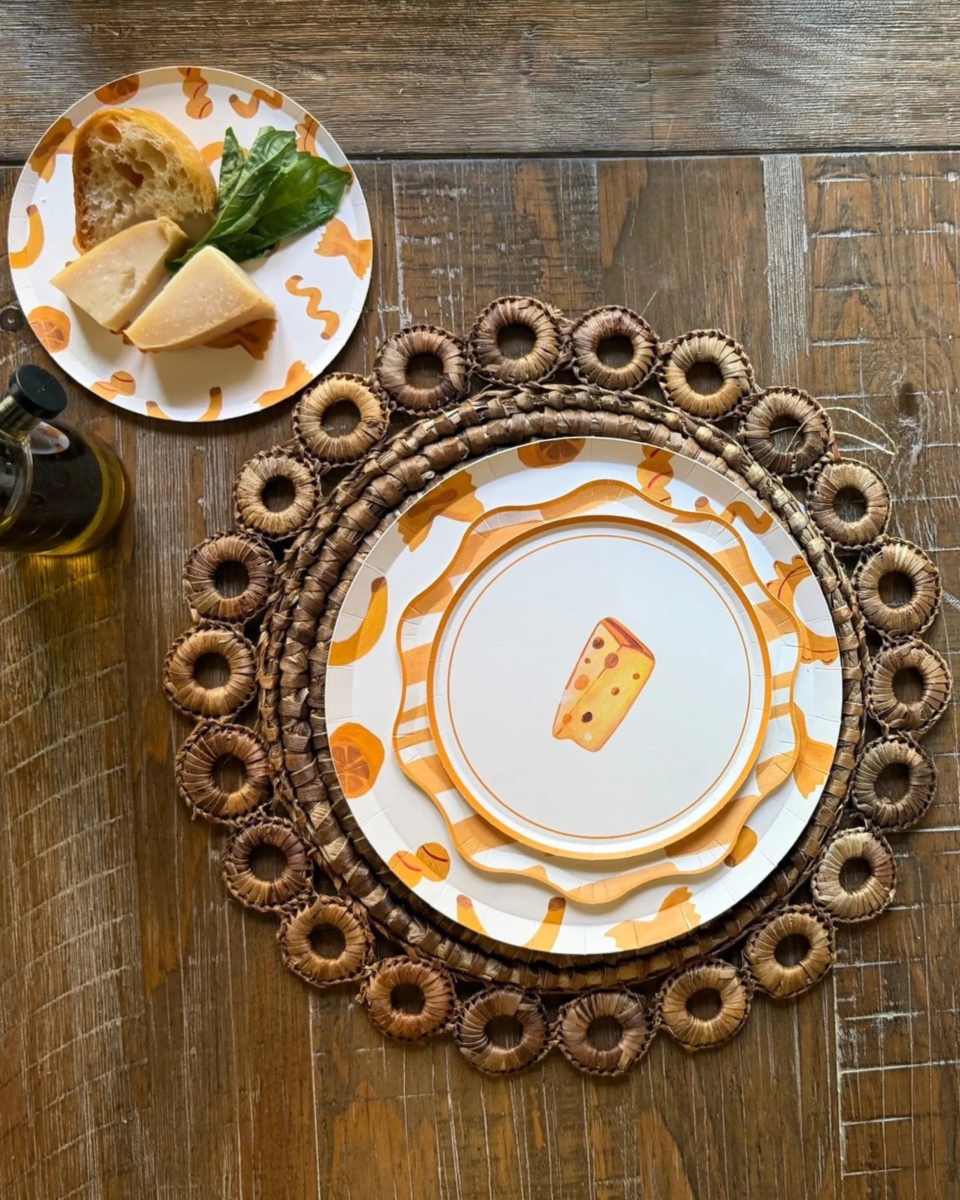 Pasta Party Dinner Plate Set - set of 12