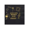 Pasta Party Hand-Drawn Napkin, Gold Foil