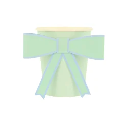 Pastel Bow Cups, Pack of 8