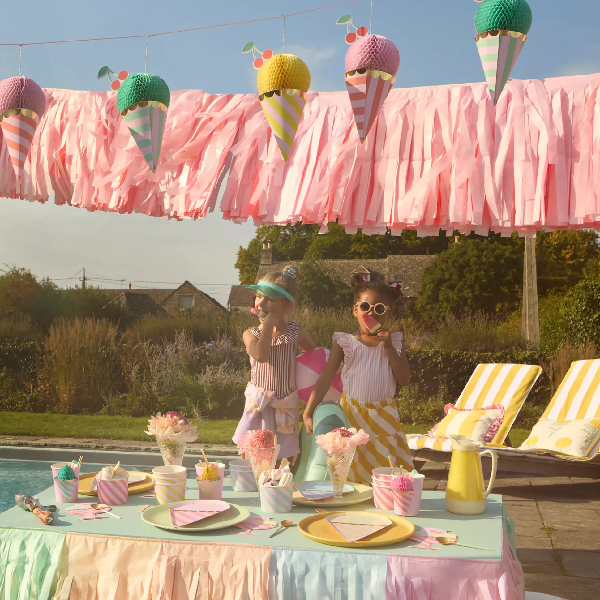 Pastel Fringe Garland