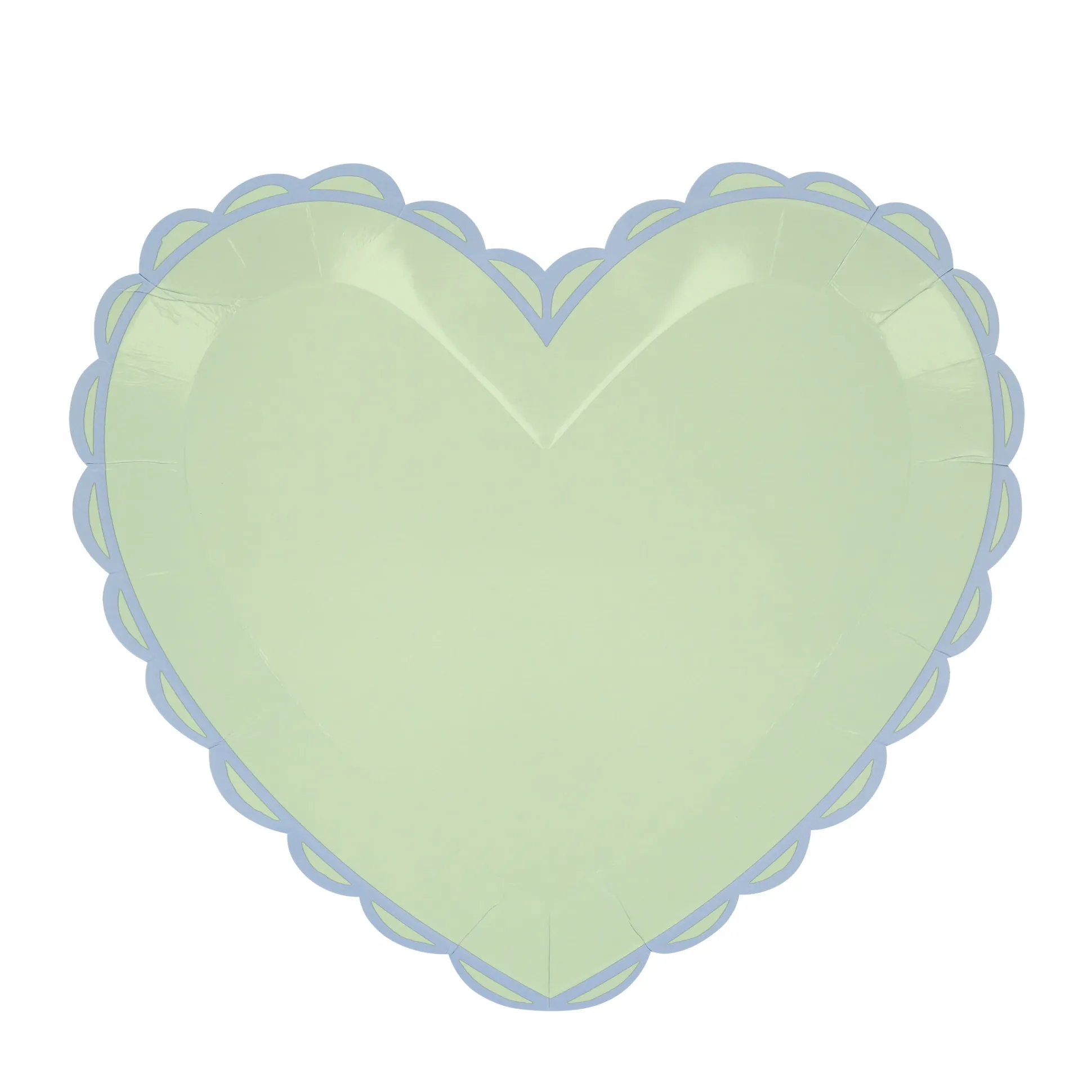 Pastel Heart Large Plates, Pack of 8