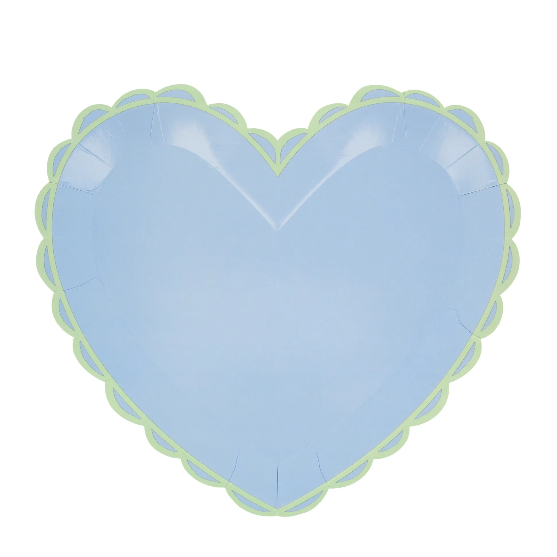 Pastel Heart Large Plates, Pack of 8