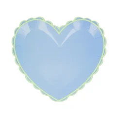 Pastel Heart Small Plates, Pack of 8