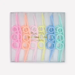 Pastel Loopy Candles (x 16)
