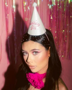 Pastel Party Hats - 13 glitter paper hats