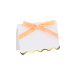 Pastel Velvet Bow Placecards, Pack of 6