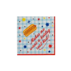 Patriotic Hot Dog Cocktail Napkins, Pack of 20