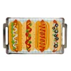 Patriotic Hot Dog Platter Shaped Plates, Pack of 8