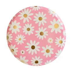 Peace & Love Daisy Dinner Plates, Pack of 8