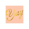 Peach Yay Cocktail Napkin, Pack of 40