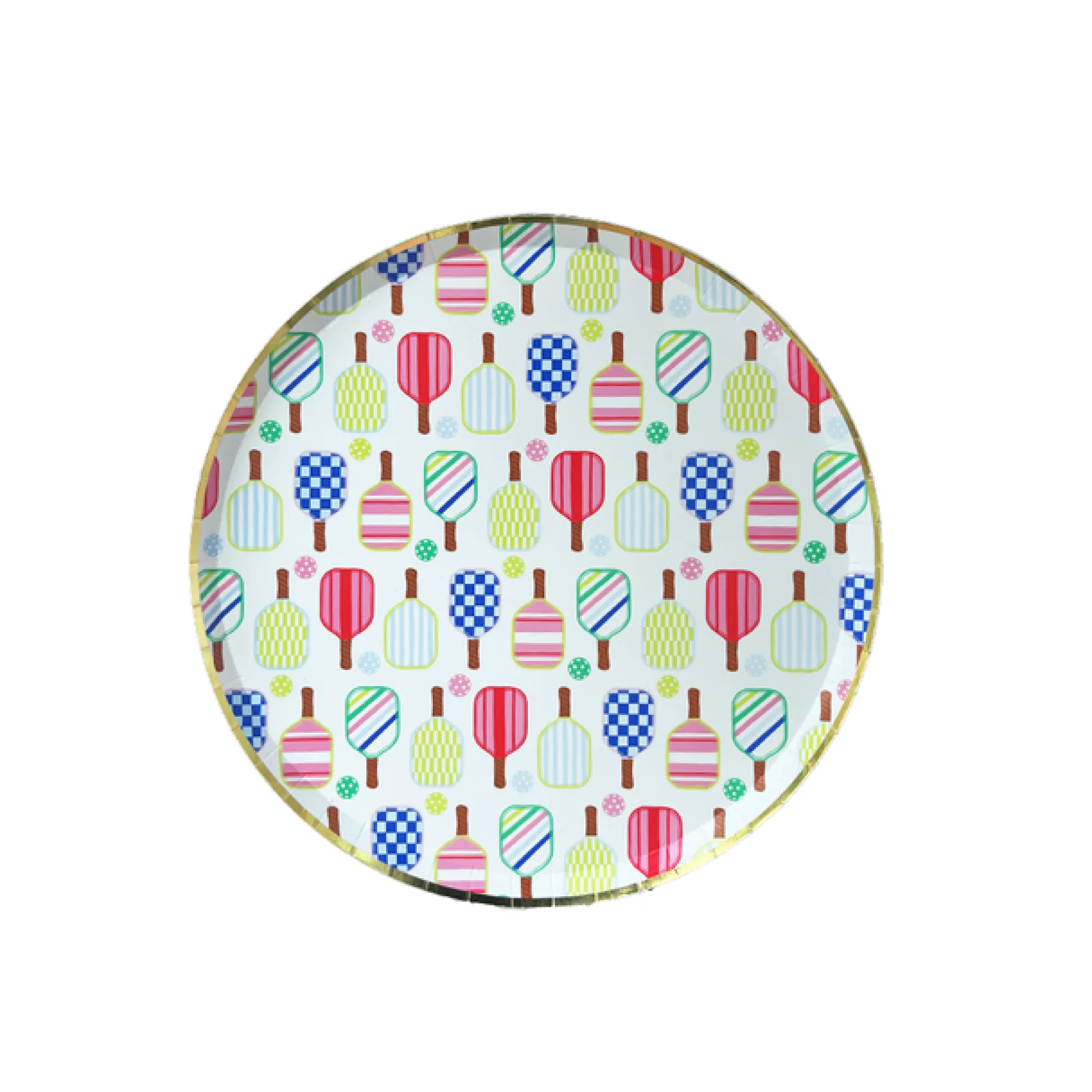 Pickleball Social Club Dessert Plates, Pack of 8