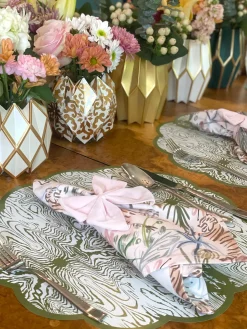 Pink Bow Napkin Ties, Pack of 4