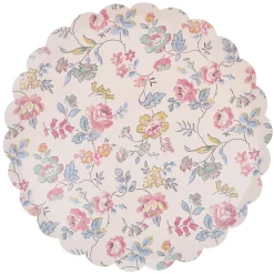 Pink Chintz Dinner Plates, Set of 8