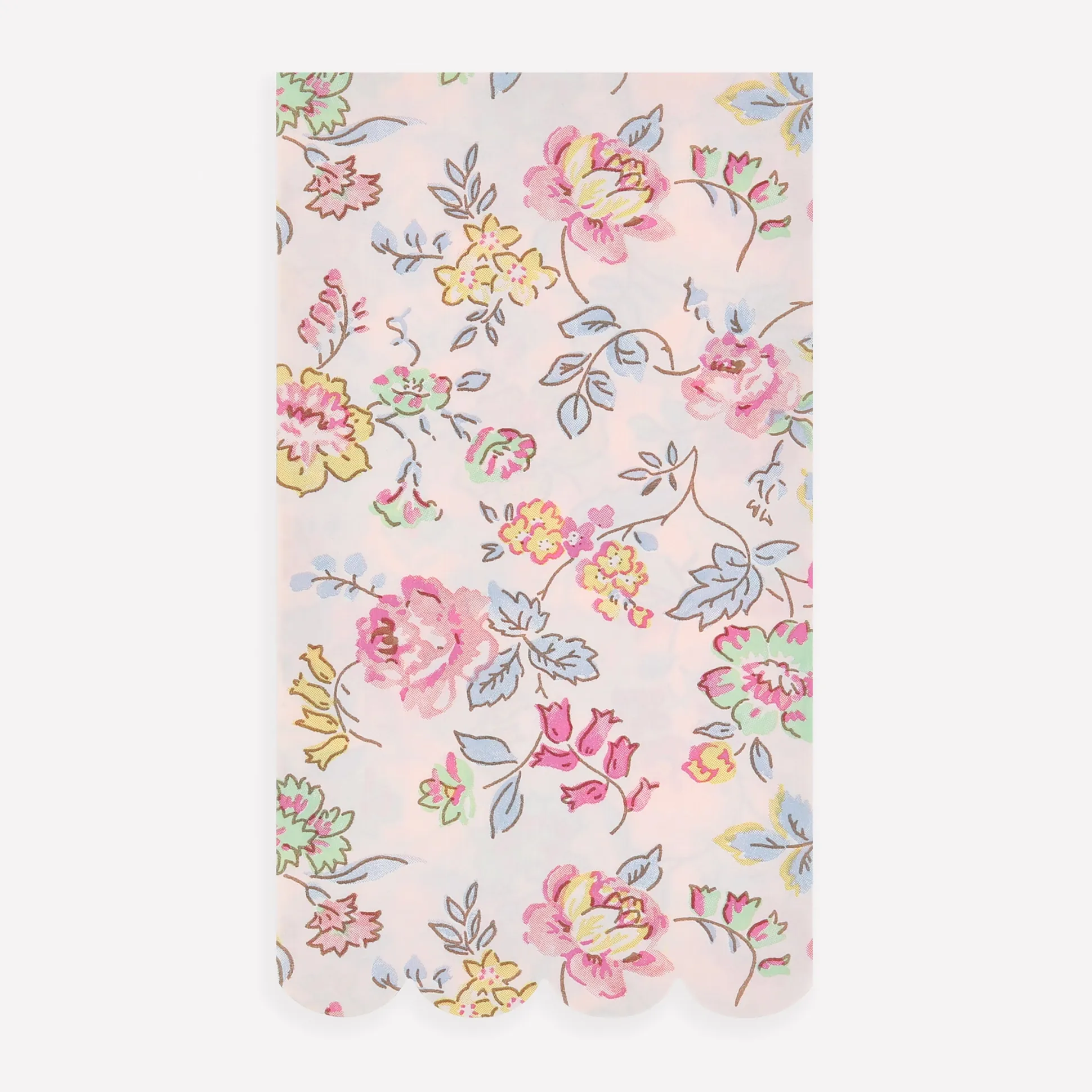 Pink Chintz Guest Towels, Set of 16