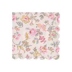 Pink Chintz Large Napkins, Set of 16