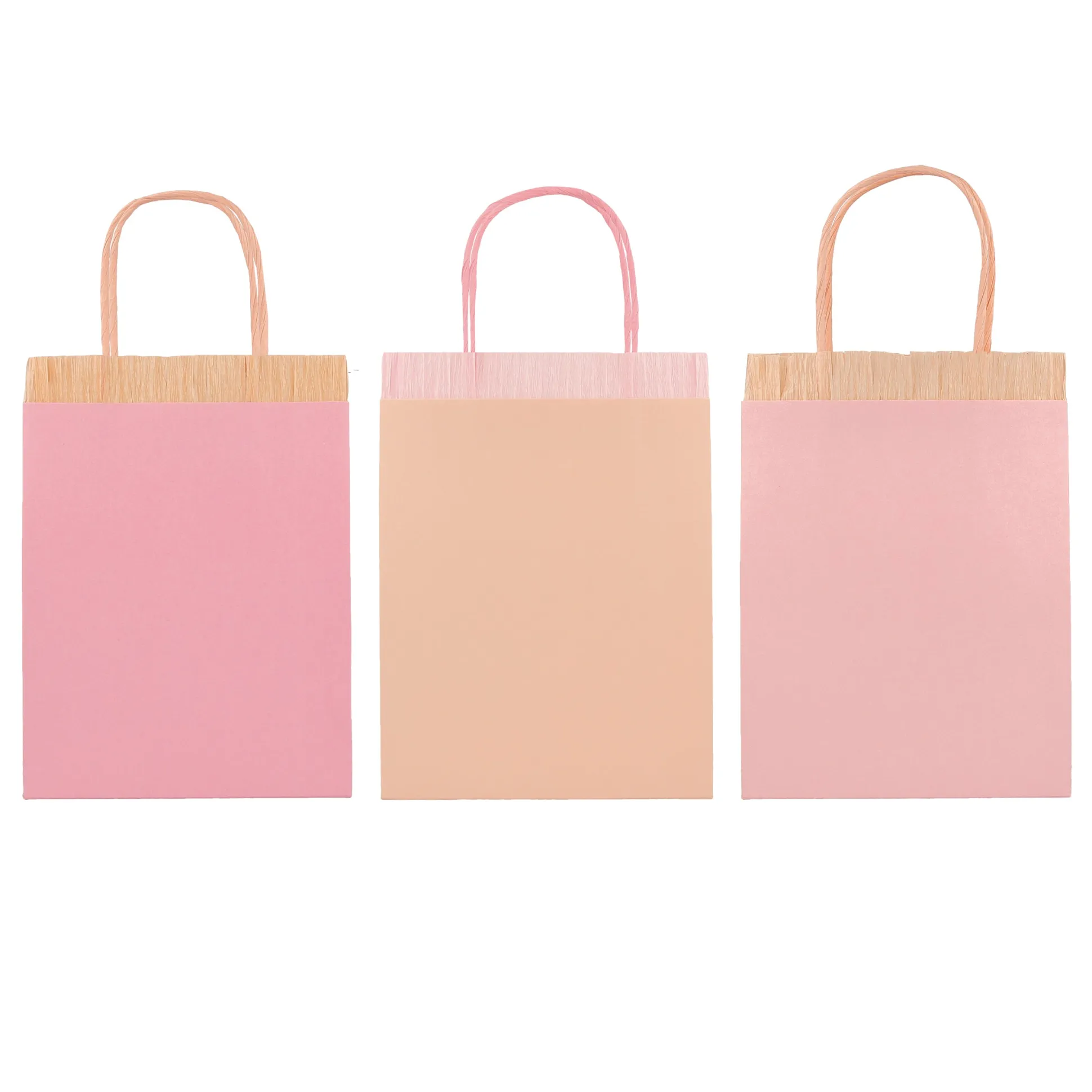 Pink Fringe Party Bags, Pack of 8