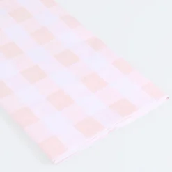 Pink Gingham Paper Tablecloth