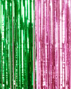 Pink & Green Curtain