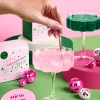 Pink + Green Glitter Bombs - 4 cotton candy glitter bombs