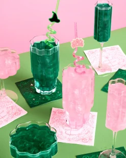Pink + Green Glitter Bombs - 4 cotton candy glitter bombs