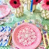 Pink Paper Plates, Set of 8