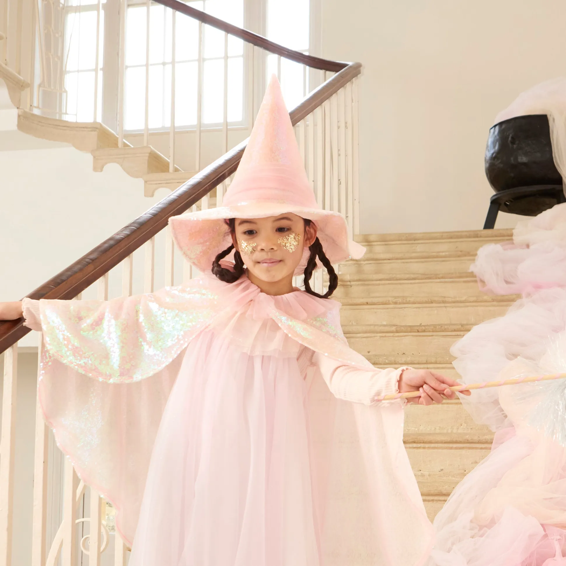Pink Sequin Witch Hat