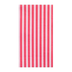 Pink Striped Guest Napkins, Pack of 16