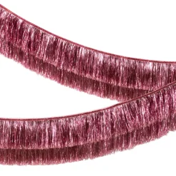 6' Pink Tinsel Fringe Garland