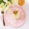 Pink Toile Large Plates, 10 per pack