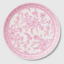 Pink Toile Large Plates, 10 per pack