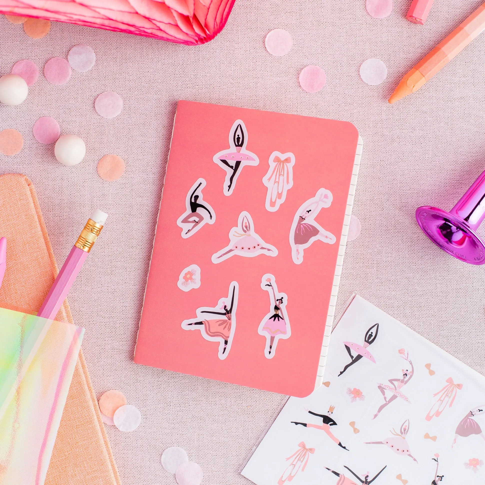 Pirouette Sticker Set, Pack of 4