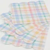 Plaid Pattern Small Napkins, Pack of 16